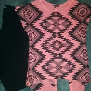 Tribal Aztec Split Back Top & Bethany Mota Legging